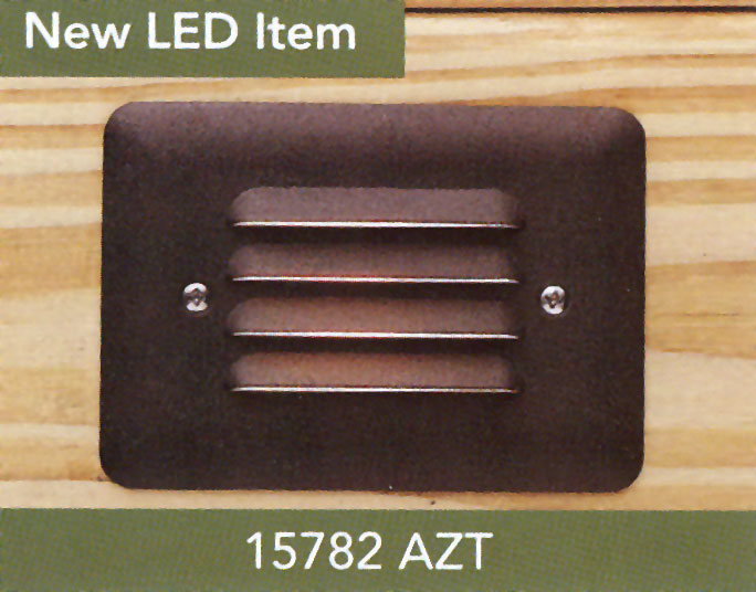 Louvred LED step light.