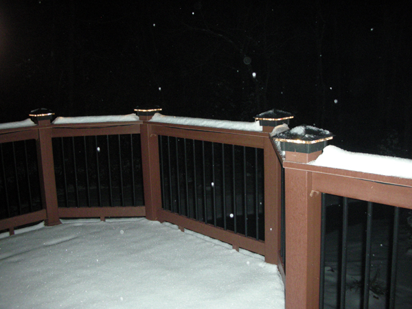 Deck Lights / Deck LIghting in the winter.