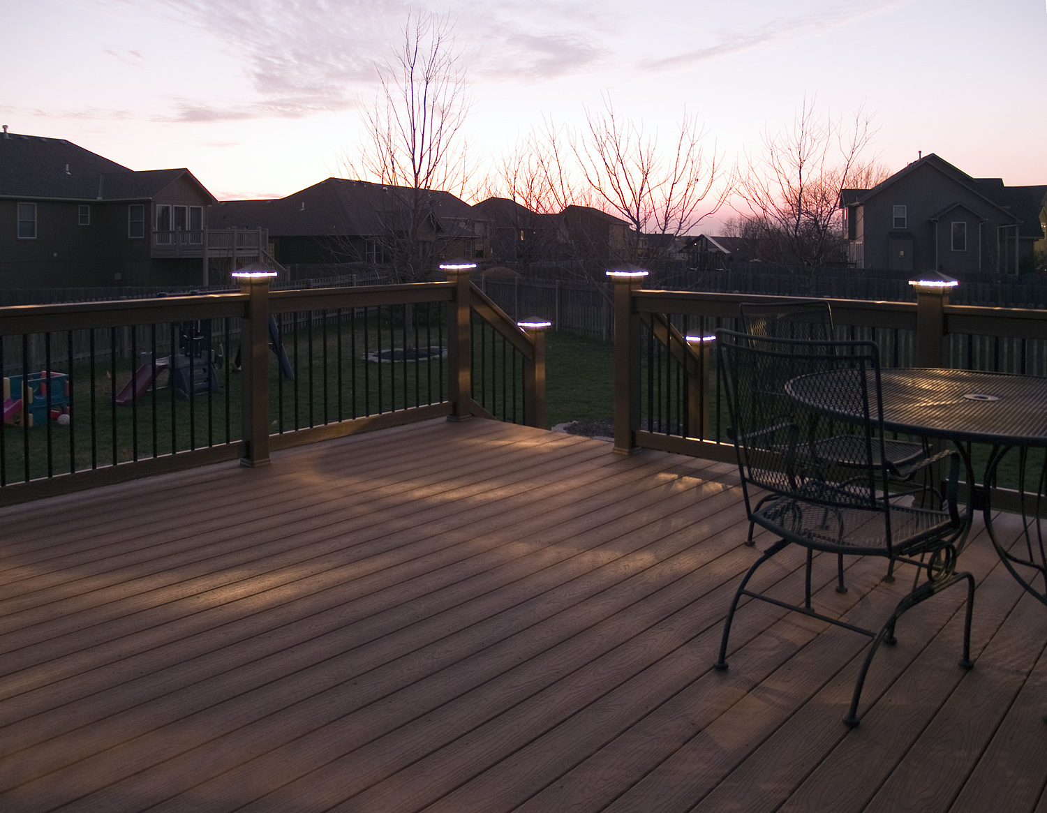Deck Lighting in Overland Park, Ks