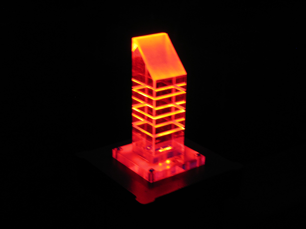 Plexiglass LED Deck Lights.