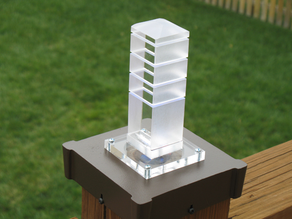 Plexiglass LED Deck Lights.