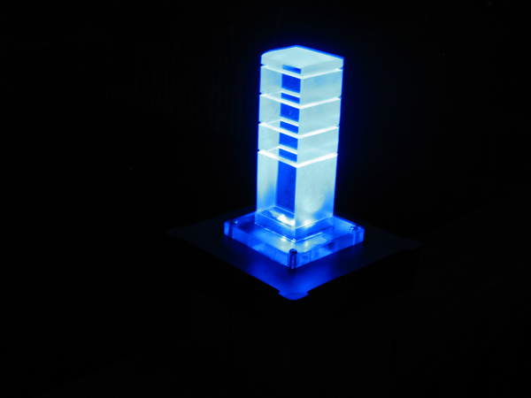 Plexiglass LED Deck Lights.
