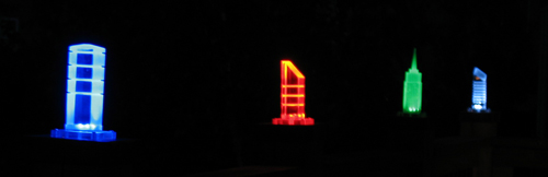 Plexiglass LED Deck Lights.