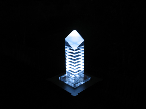 Plexiglass LED Deck Lights.