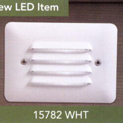 Louvred LED step light.