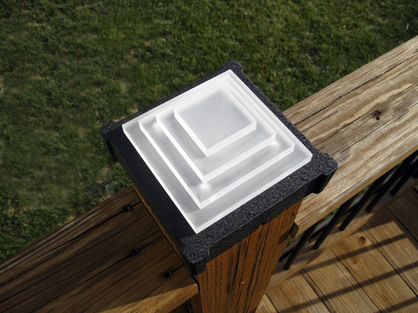 Mayan Temple Deck Light / Post Cap.