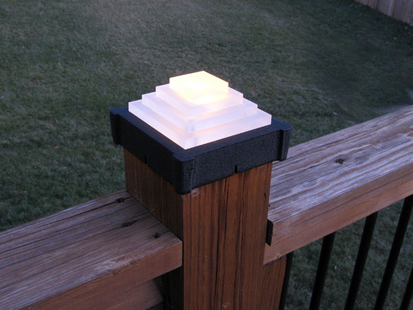 Mayan Temple Deck Light / Post Cap.