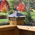 Smooth Roman Bronze Deck Light / Lighted Post Cap